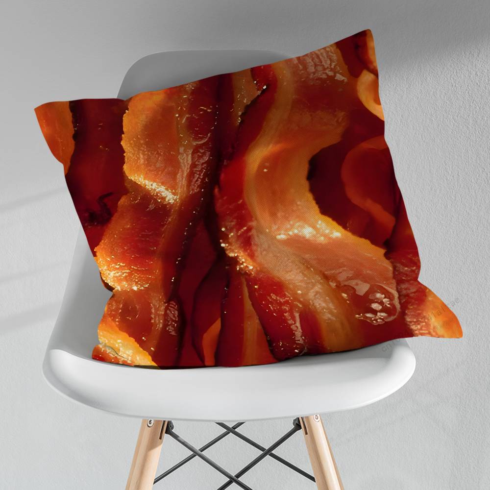Food Art Fries Hamburger pillow over living room sofa cushion cover home decoration bedroom room bed pillow cover