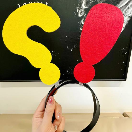 1/2/3/4/5Pcs Women Girls Headband Arrows Exclamation Mark Decor Elastic Hair Hoop Hair Accessory Weddings Parties Daily Wear