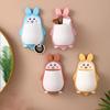 Wall Rabbit Storage Box Wall Mounted Cartoon Rabbit Storage Rack Waterproof Toothbrush Organizer for Kitchen Bathroom Makeup Tools