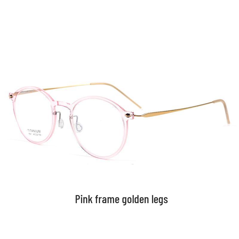Bestfen Retro Ultralight Round Pure Titanium Myopia Eyeglasses
