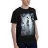 Siren head in dunklem Wald Herren T-Shirt Übergroße T-Shirts Herren Rundhals Baumwoll-T-Shirts Kurz Sommer Männlich
