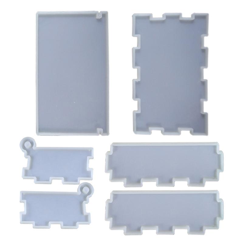 

Epoxy Crystal Resin Silicone Mold 1 Set Domino Resin Storage Box Mould for DIY Home Decoration Jewelry Making 1