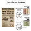 Vintage Metal Signs for Kitchen Wild Boar Knowledge Print Tin Wall  Metal Sign Anniversary Birthday Christmas Housewarming Bar