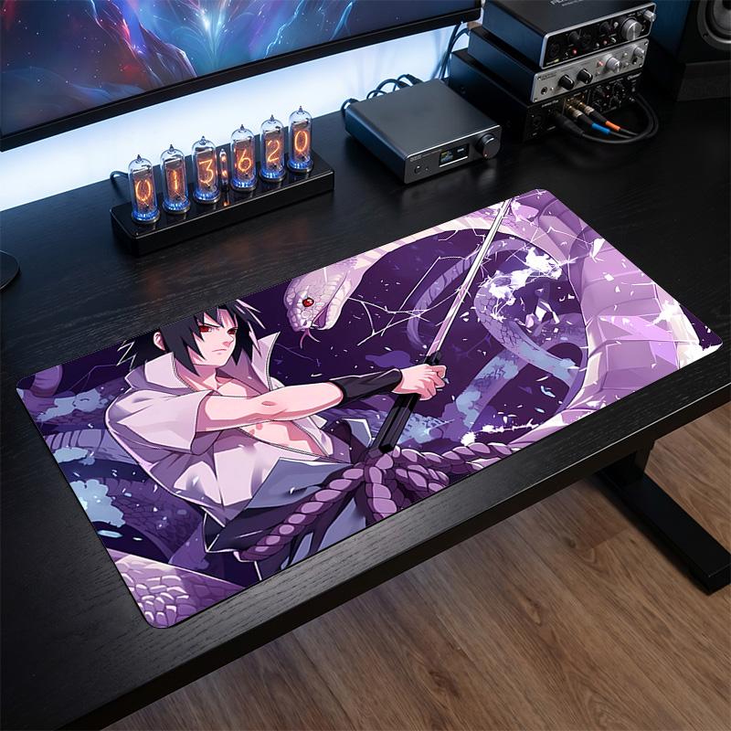 Sasuke Uchiha Printed Mouse Pad Non-Slip Waterproof Rubber Desk Mat for Gaming Office Laptop Home Decor Gift