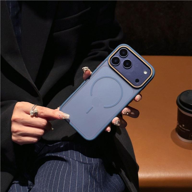 iPhone 17 Pro Max Drop-Proof Matte Magnetic Protective Case Cover