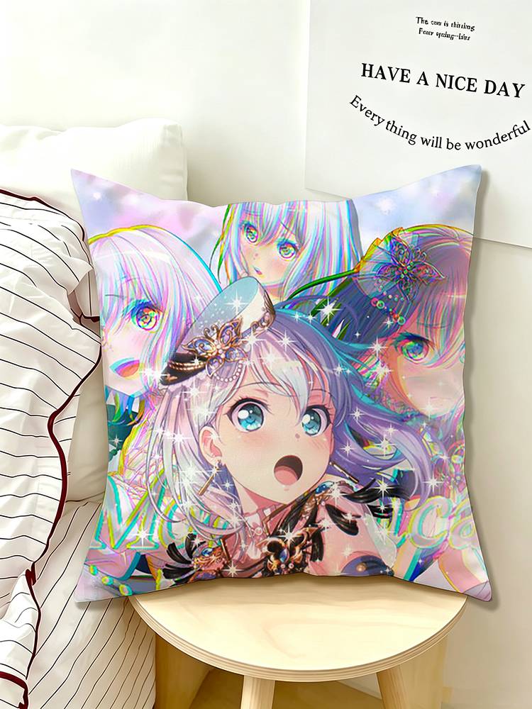 COOL M-Mugendai MewType BanG Dream! Pillow Case Pattern Printed Pillowcase For Living Room Sofa Cushion Cover