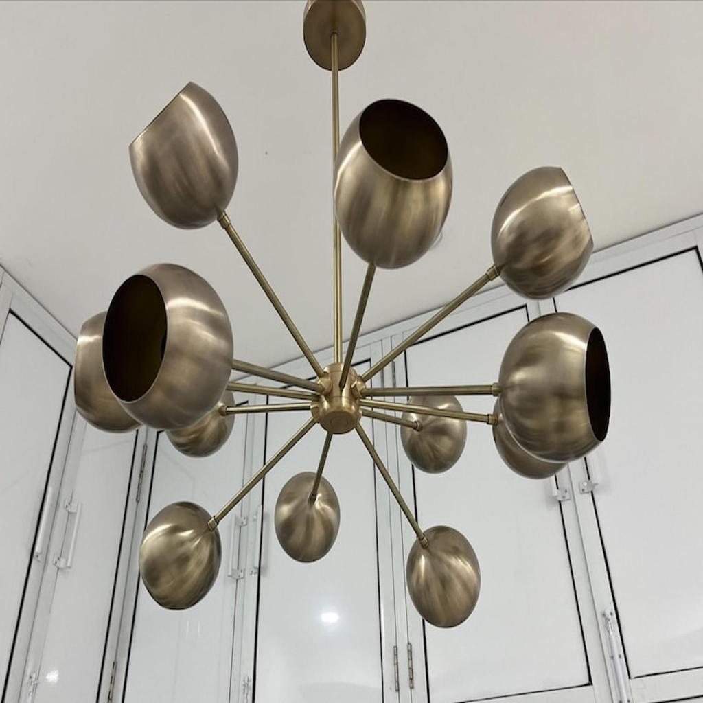 Chandelier Mid Century 12 Arms Sputnik Chandelier Modern Light Fixture Stilnova Style Ceiling Light Fixture For Dinning Décor