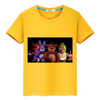 Ayı Tavşan Oyunu Kawaii %100 Pamuklu Tişört Rahat erkek anime Tişörtler y2k tek parça Baskı Kısa Üstler FNAF Yaz çocuk kıyafetleri kızlar