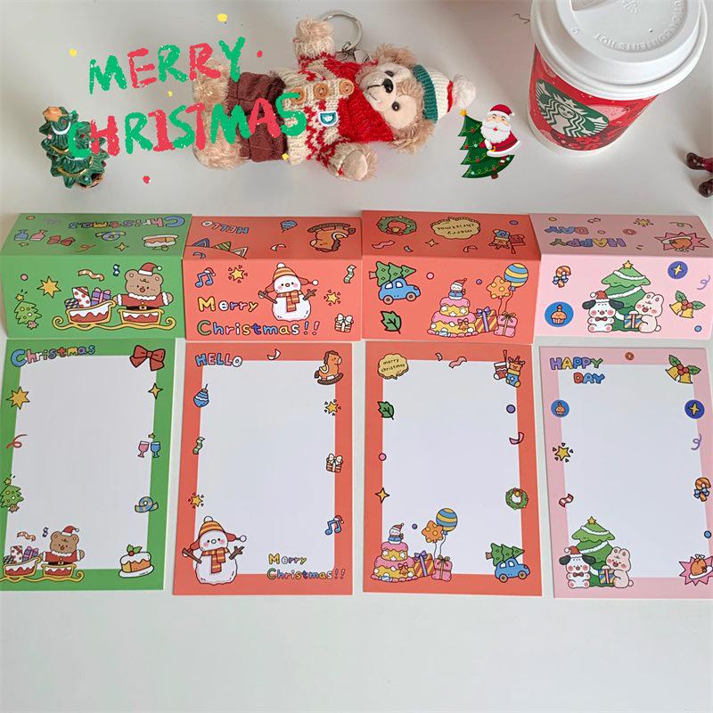 Originální balíček kartonů s vánočními kreslenými postavičkami mimo formu