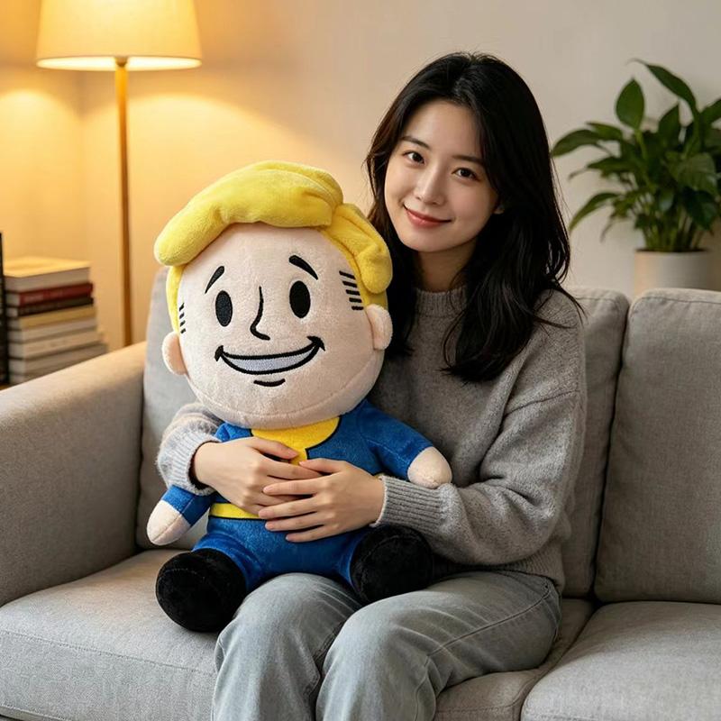 Vault Plush Toy Cartoon Vault Boy Plushie Doll Soft Peluches Stuffed Periphery Toys Kids Birthday Christmas Gifts