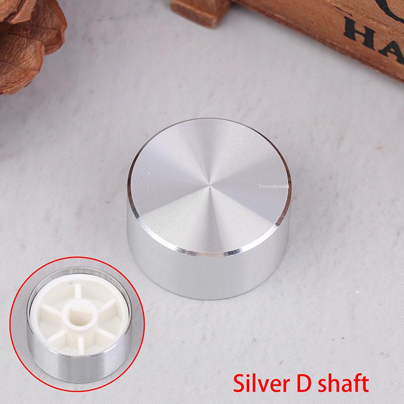 

25X13Мм Роторний енкодер з алюмінієвого сплаву, перемикач, отвір для валу 6 мм, ручка потенціометра, ручка регулювання гучності для аудіопідсилювача, синтезатора срібний