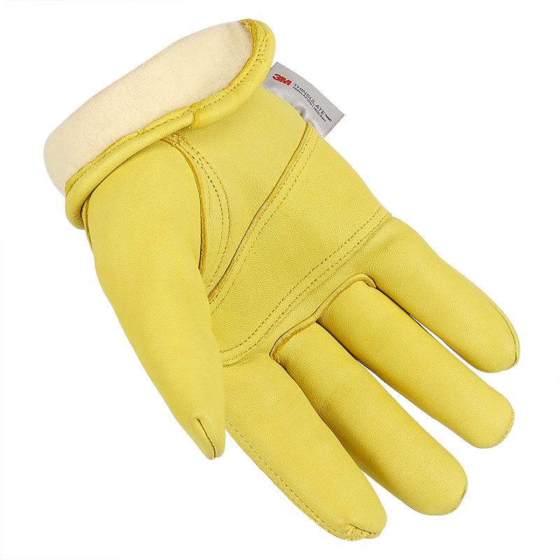 Winter Warm Gloves Thermal Insulation Cotton Thickened Cold Proof Riding Driving Snow Shovel Subzero Outdoor Work Gloves Labor Insurance
