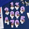 K-Pop Singing Girl 3D Number Birthday Candles Themed Digital Cake Topper Decoration Cake Decor For Kids Party Supplies