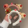 Adorable Bear Headband for Toothbrushing and Face Washing - Cute Cookie Hair Accessory with Hair Clip