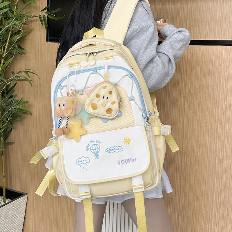 Backpack Cartoon Pattern Student Large Capacity Schoolbag Outdoor Bag Travel