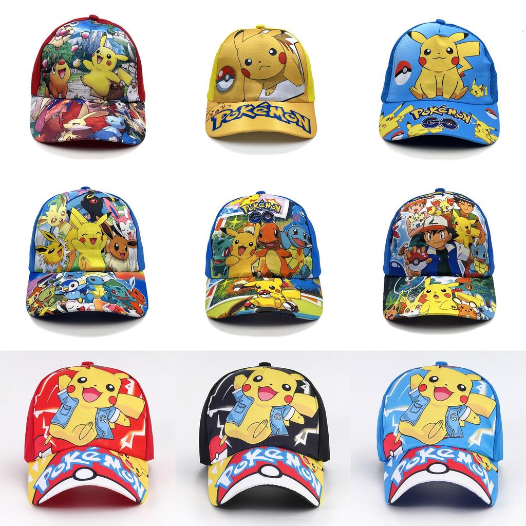 Pattern Kids Sun Protective Baseball Hat With Short Brim For Outdoor Use