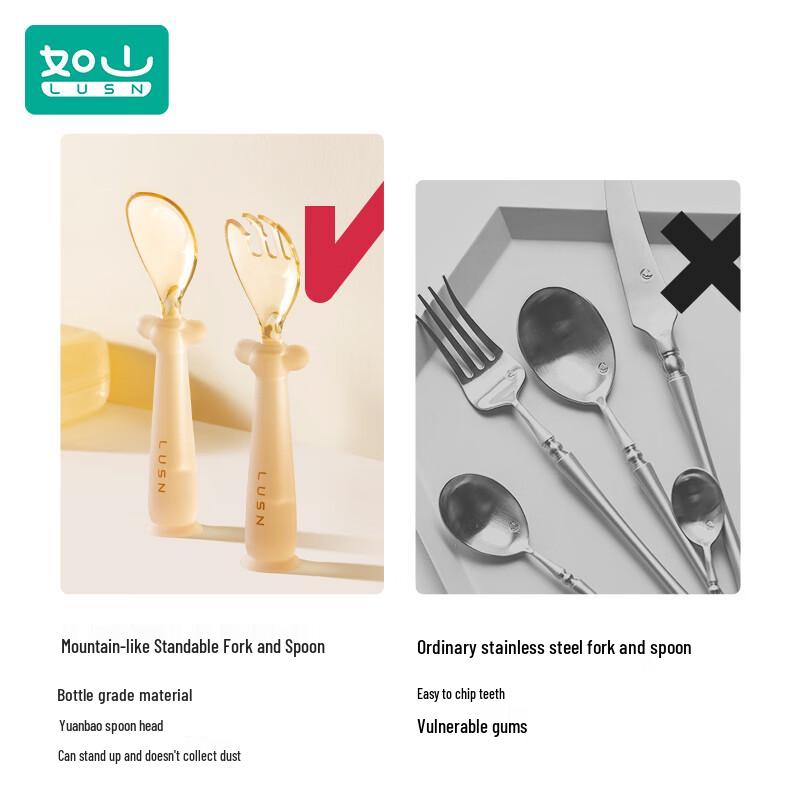 Rushan PPSU Baby Self-Feeding Training Spoon
