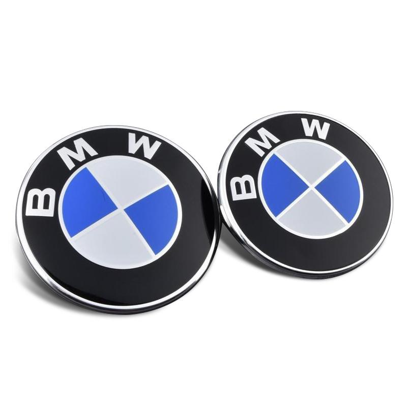 74/82MM Znak na přední kapotu auta Samolepka na zadní kufr Emblém Doplňky pro BMW E46 E39 E90 E60 E36 F30 F10 E34 E30 F20 E92 M3 M4 M5 X6