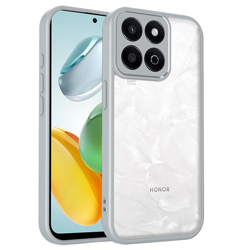 

Transparent Silicone Case For Honor X7D HonorX7d 5G 4G PC Back TPU Bumper Shockproof Clear Phone Cases Cover Honor X7d сірий колір