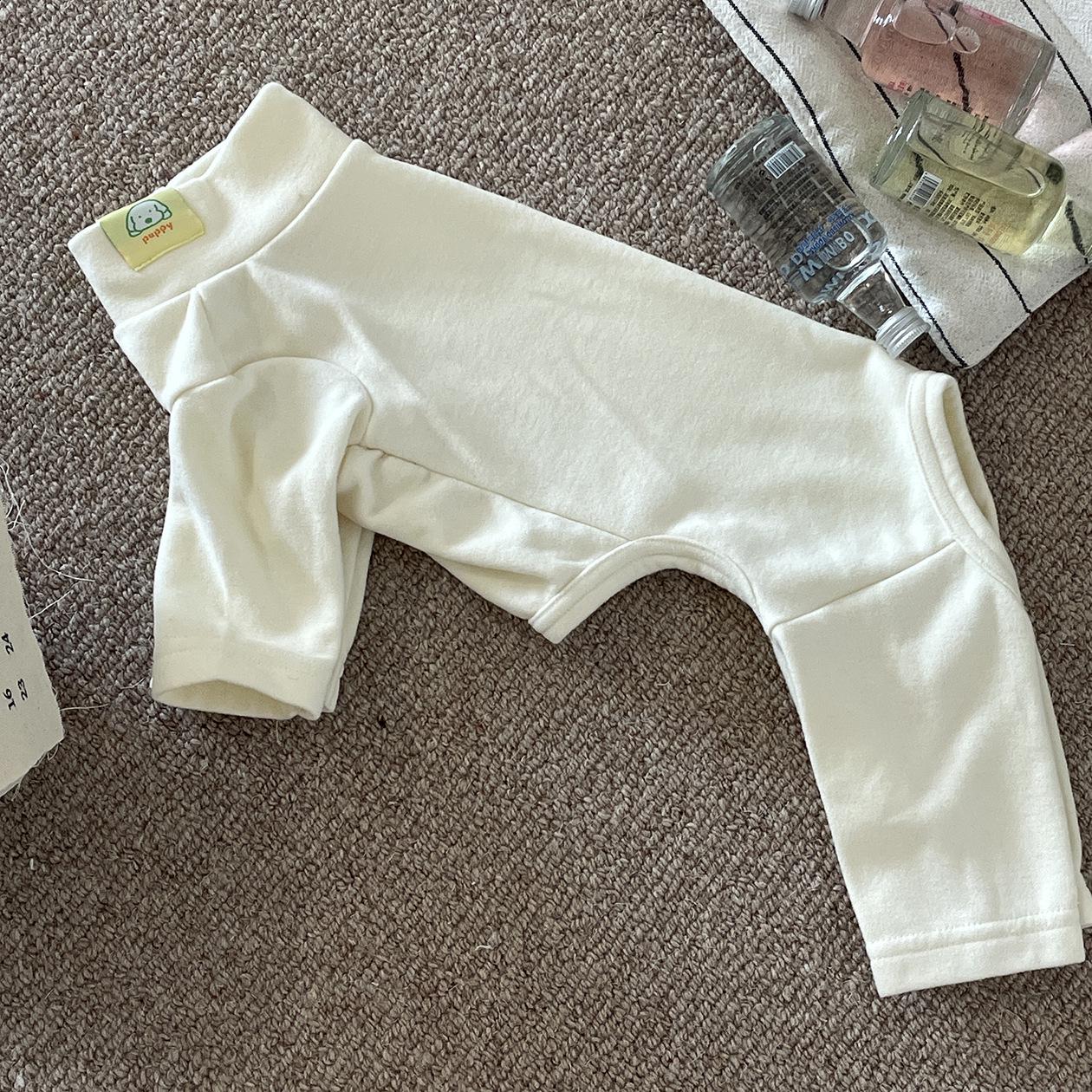 

Cozy Four-Legged Jumpsuit: Autumn/Winter Small Dog Base Layer Extra Small бежевий