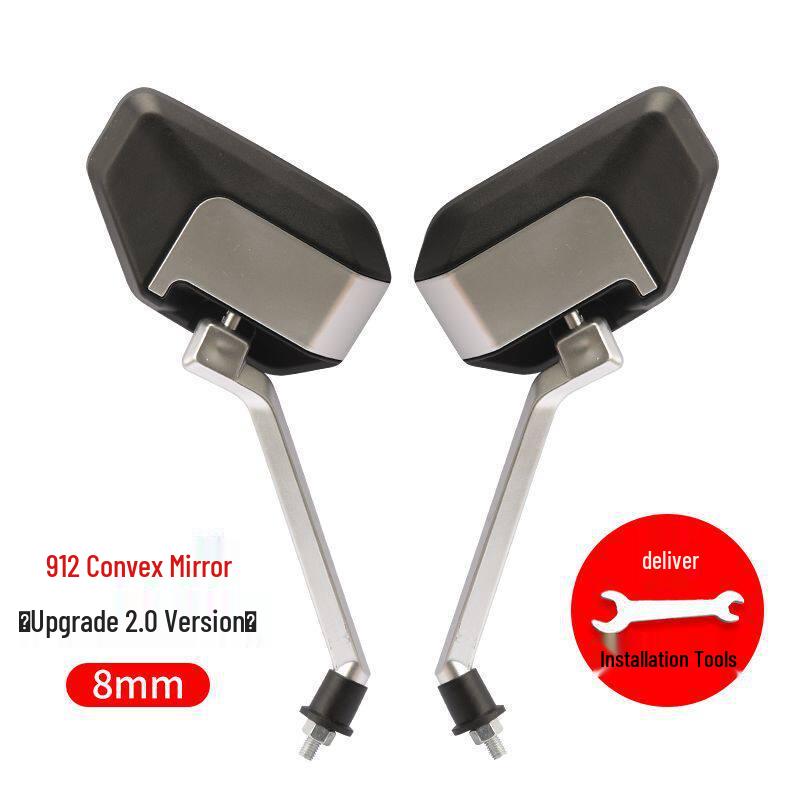 Universal Electric Motorcycle Convex Rearview Mirror for Yadea & Aima Three-Wheelers