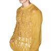 Maglie da Uomo Girocollo Manica Lunga Maglietta Lavorata a Maglia Abbigliamento Uomo Retro Traforato Rete Maglie Lavorate a Maglia Primavera Streetwear