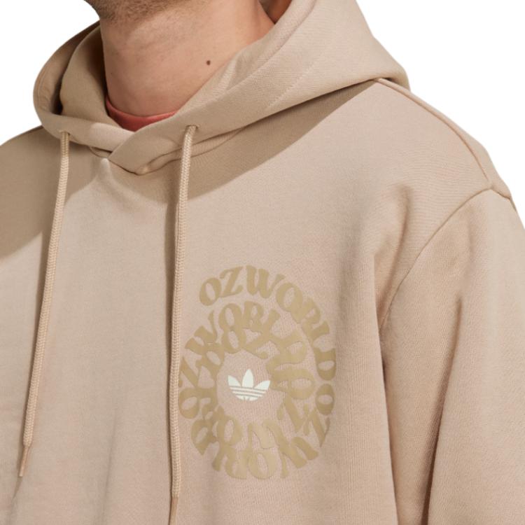 adidas Grafischer Ozworld Hoodie Magic Beige Herren Streetwear HL9252