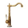 MDNG French Style Gold Ceramic Basin Faucet