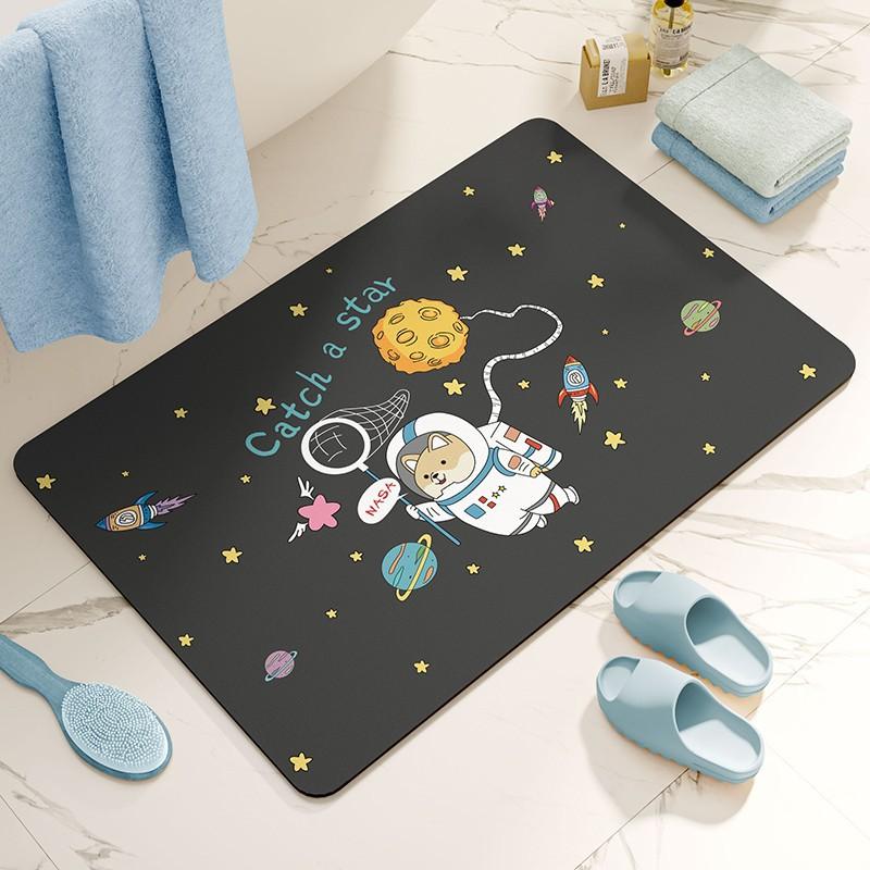 

Мягкий впитывающий коврик из диатомовой грязи для ванной комнаты, противоскользящий впитывающий коврик для двери туалета, легко сохнет, специальный противоскользящий коврик для раковины 40 * 60cm