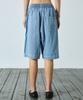 Nigaennikol Washed Banding Burmuda Denim Pants_Sky Blue