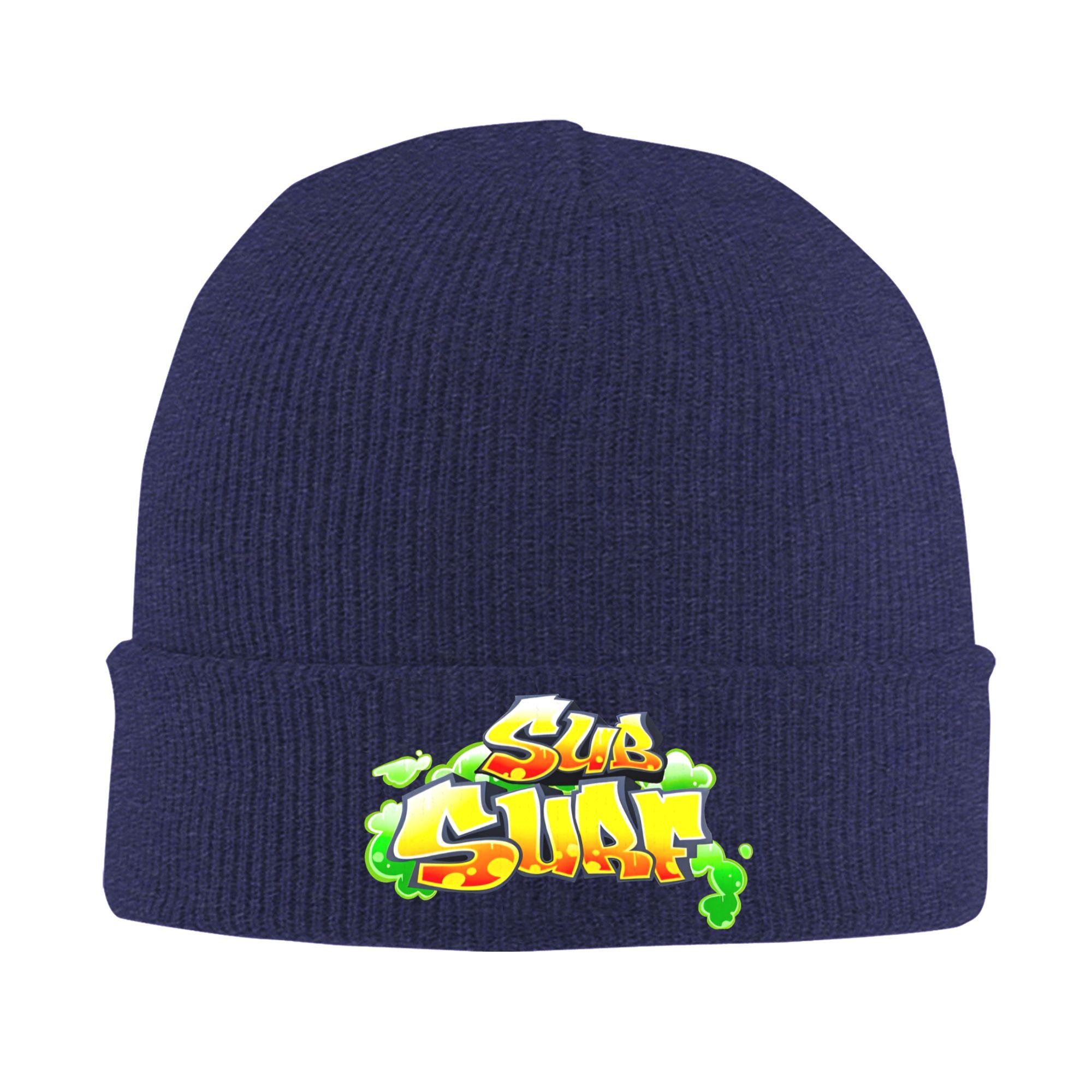 

Subway Surfers Logo Beanie Hats Game Skullies Beanies FeUnisex Unisex Funny Warm Soft Caps Autumn Gym Graphic Bonnet Hats One Size