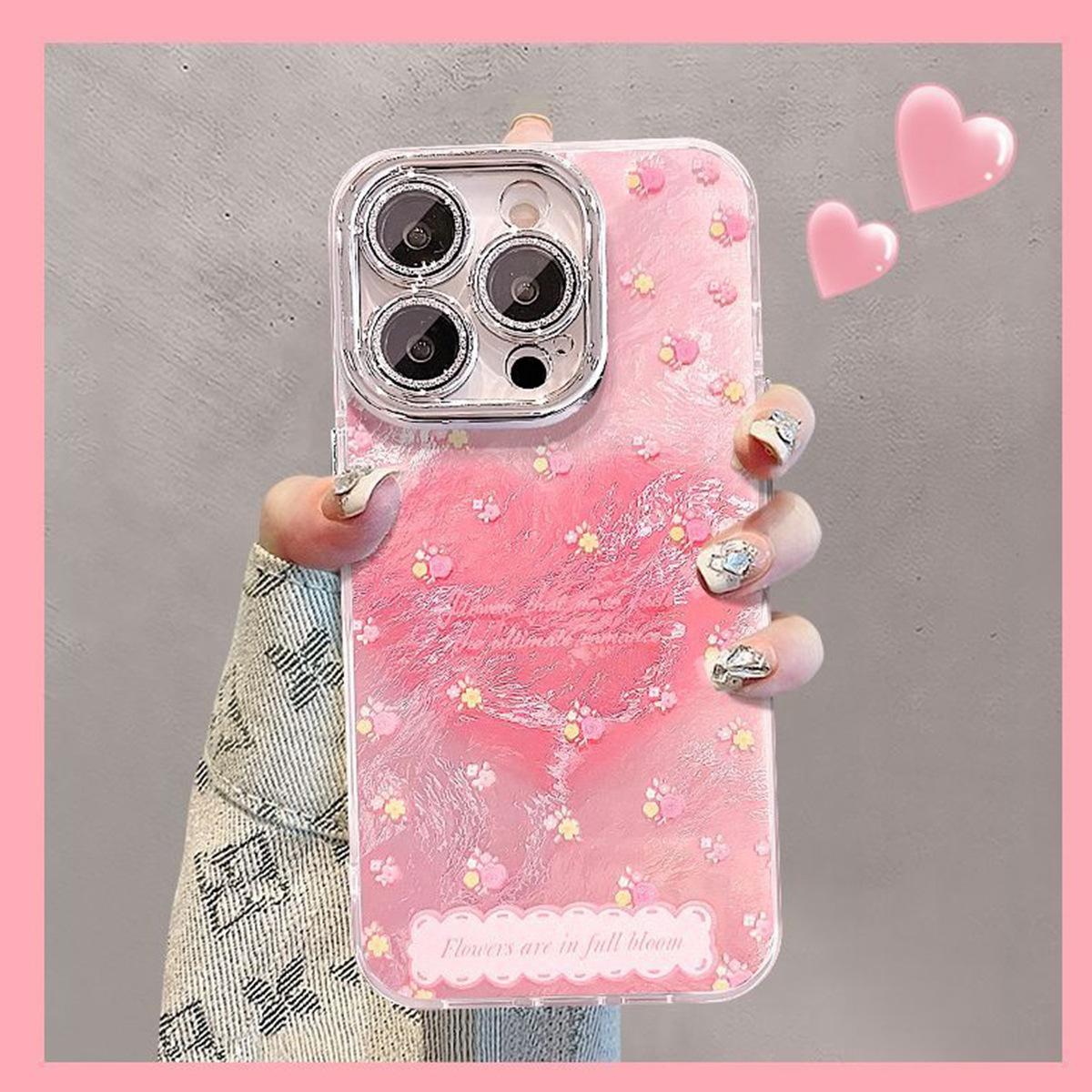

Fine Hole Glacier Pattern Mobile Phone Case Airbag Anti-fall Skin-feel Couple Anti-fall High-end New Fashion Cooling Model For iPhone 17PRO