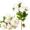 Single Velvet Rose, Realistic Rose Flower, Decorative for a Composition Vase, White