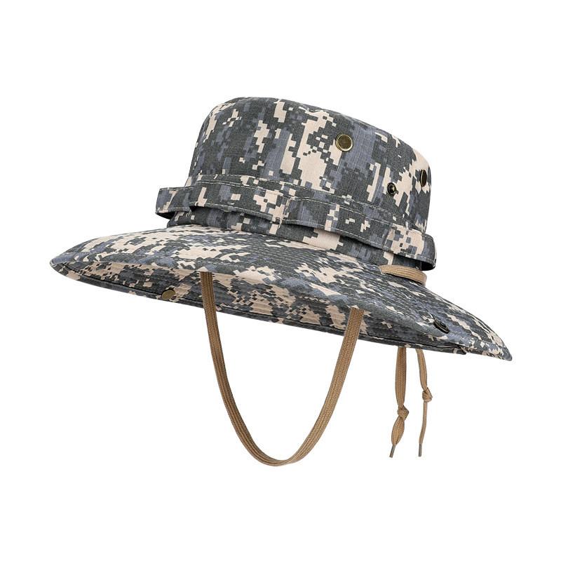 

Outdoor Wide Brim Sun Hat With Breathable Cotton For Fishing And Hiking Enthusiasts сірий колір