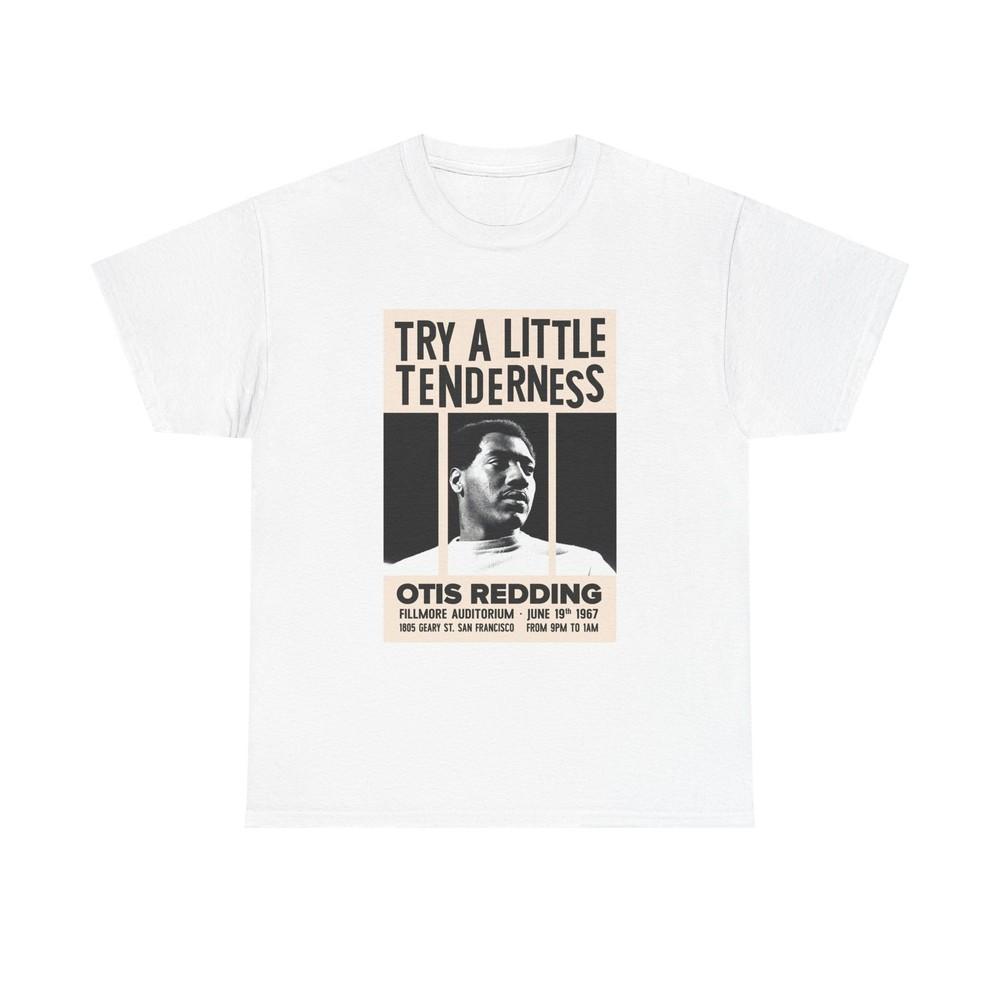 Otis Redding Tshirt Live At The Fillmore Vintage Poster Unisex Heavy Cotton Tee Unisex T-Shirt XXXXL