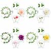 Plastic Silk Rose Flower Vine Spring Rose Wall Hanging Artificial Rose Vine  Hotel Restaurant