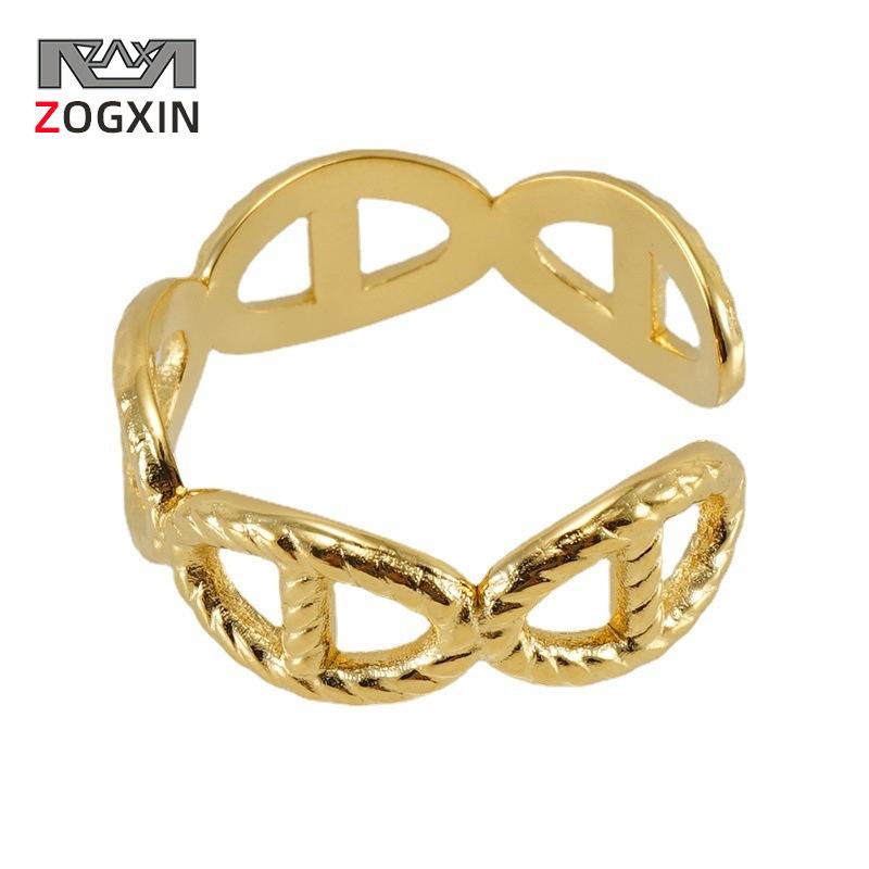 

Унисекс регулируемое полое кольцо из титановой стали в японском стиле, из нержавеющей стали 18 карат, минималистичный дизайн, открытое, одного размера. Steel