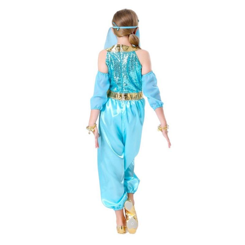 Halloween One Thousand and One Nights search banner Princess Jasmine Kids Jasmine Blue Suit Cosplay Suit