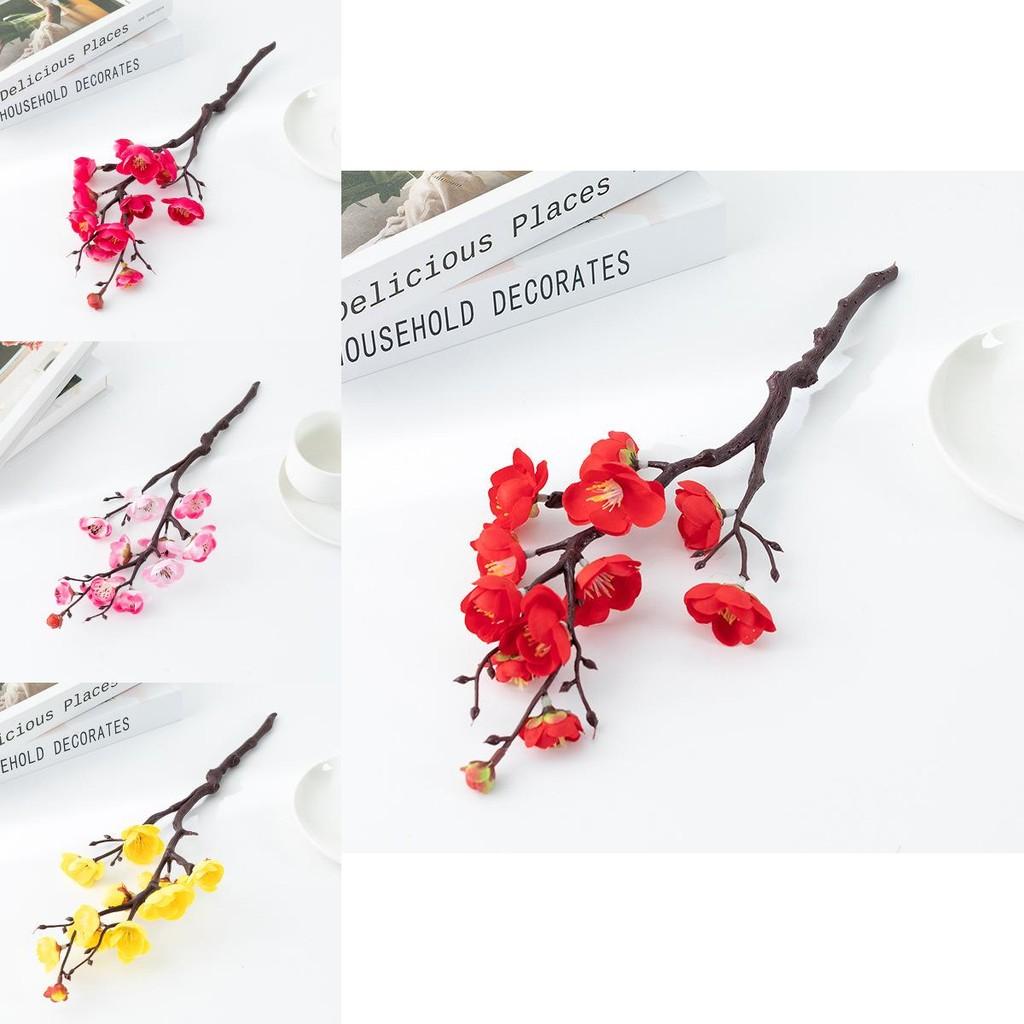 Home Decor Artificial Flower Branch With Silk Fabric For Wedding And Living Room Decor