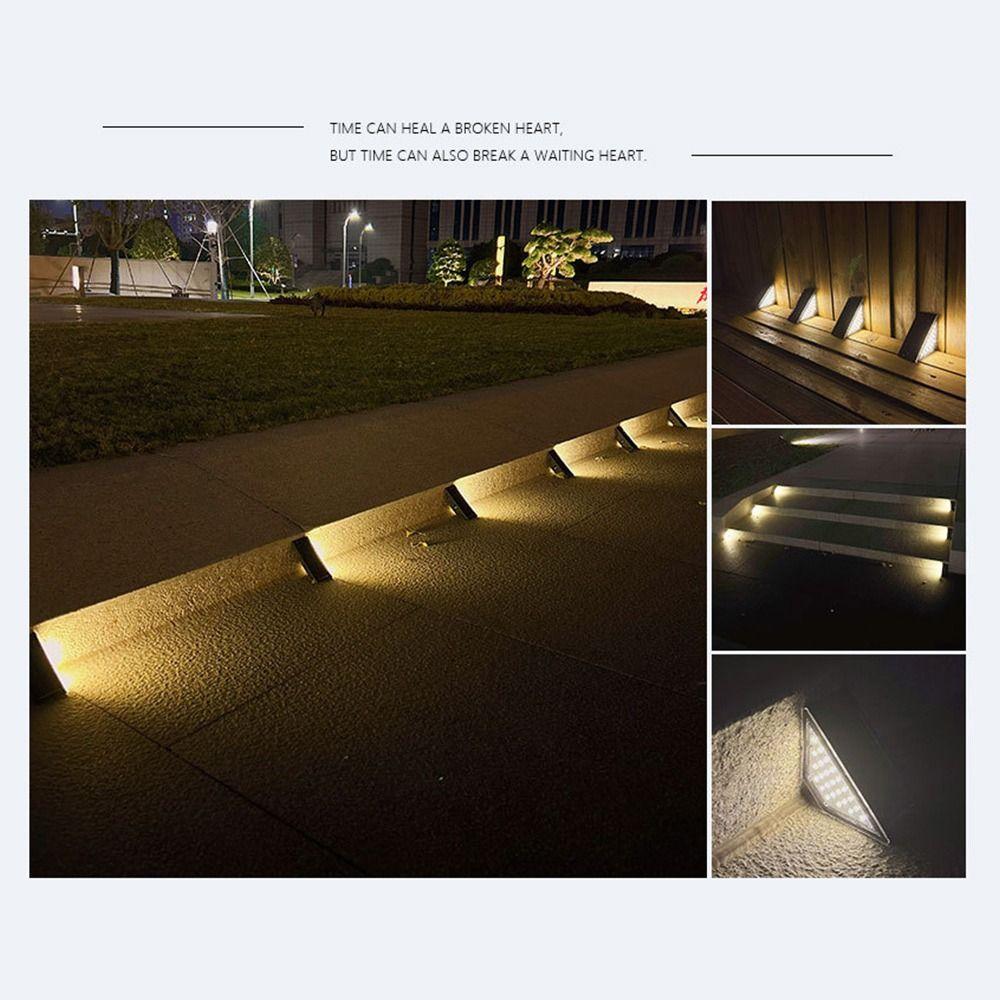 LED Stair Light Triangle Outdoor Floor Light High Quality Solar Step Lamp  Garden Path