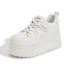 thick-soled little white shoes for women's 2025 spring new muffin versatile explosive casual board shoes small inner height increase women's shoes
