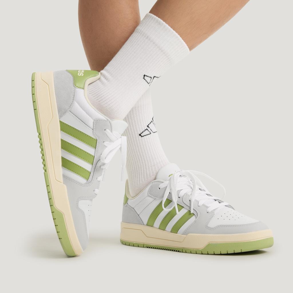 adidas ENTRAP Low Top Skateboard Shoes Unisex White Gray Green