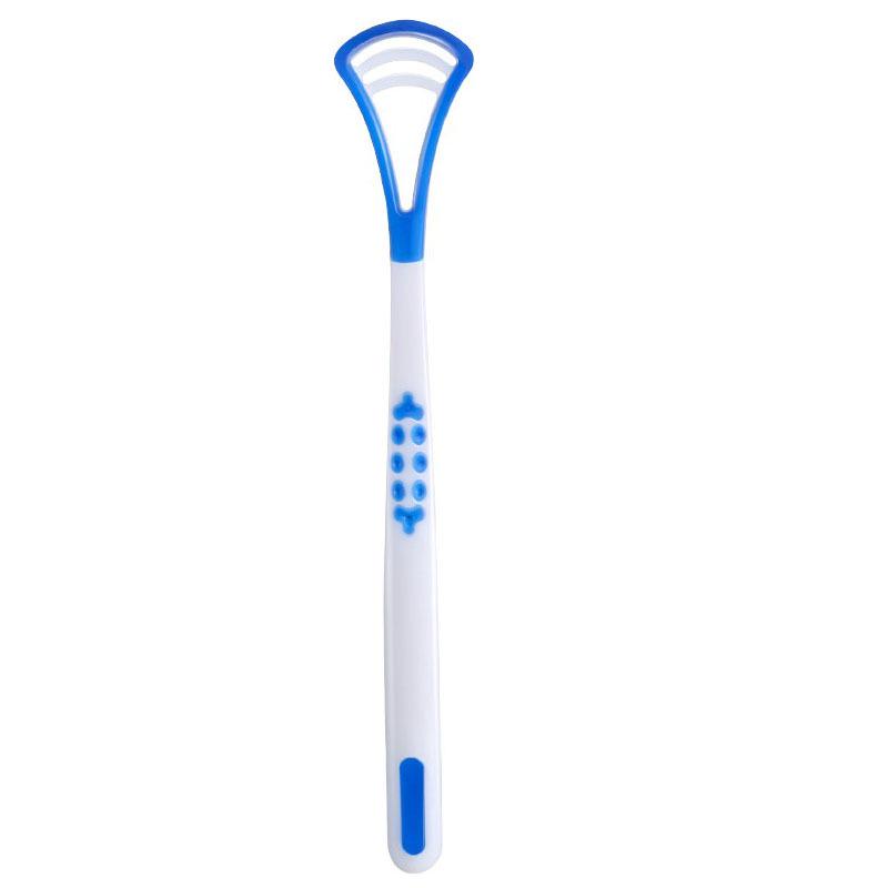 Portable Silicone Tongue Scraper & Breath Freshener Cleaner