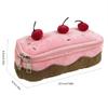 Cartoon Fruit Cake Pencil Bag Large Capacity Pencil Case Zippered Pencil Pouches Travel Cosmetic Bag For Student Artist