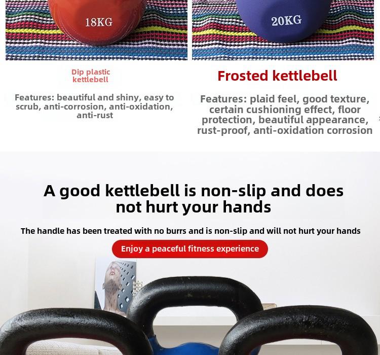 Ev Spor Salonu Kettlebell: 2kg-50kg Erkekler ve Kadınlar için Kettlebell Dambıl