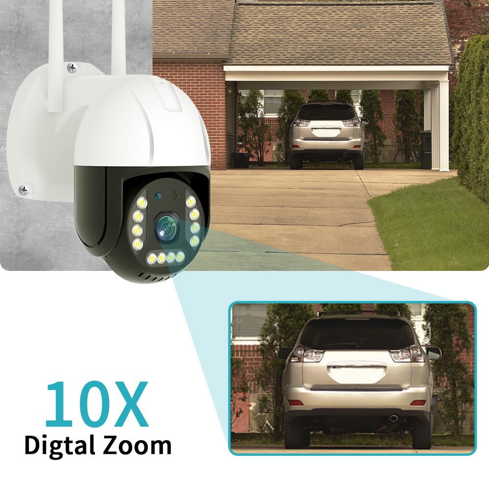 4G/WiFi Network Camera - 5MP HD Lens, Smart Night Vision, Waterproof & Alarm, Security Surveillance Cam