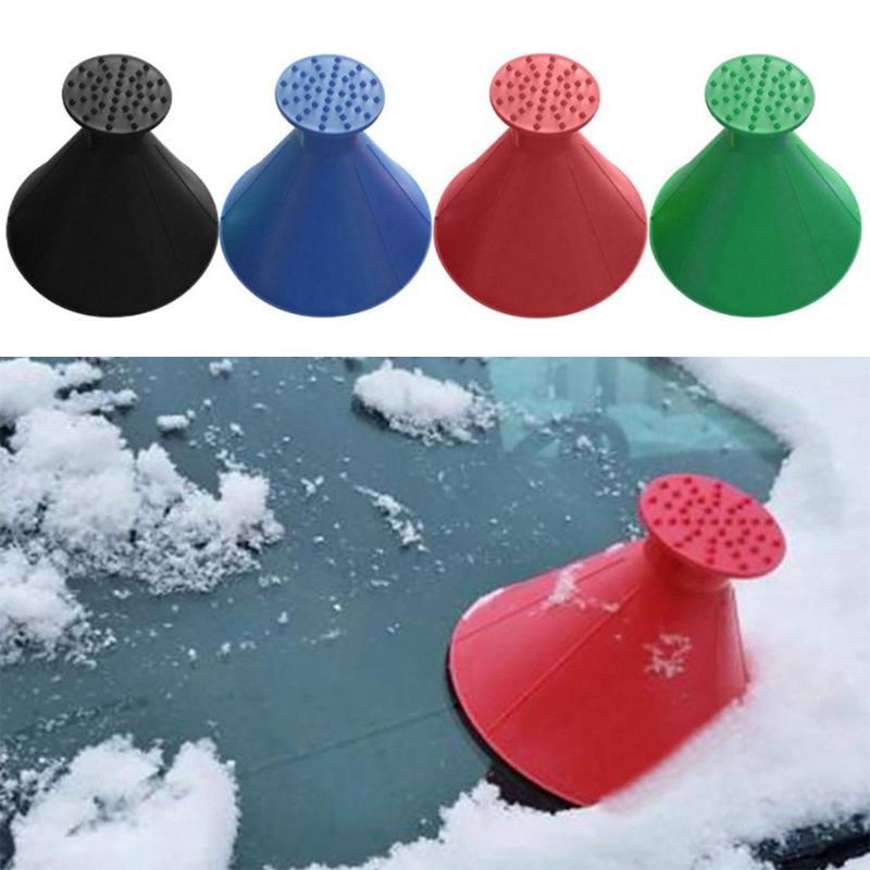 2025 New 1/2pcs Windshield snow remover Cone de-icing tool Snow remover Car snow scraper Ice scraper