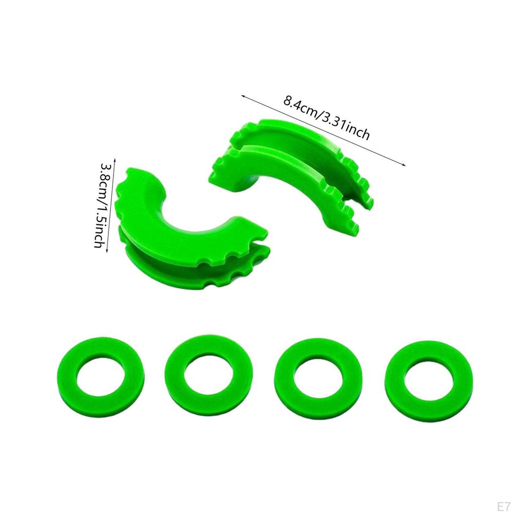 2 Pieces D Ring Shackle Isolators Accessory Portable Replacement Easy Installation Multipurpose Fits