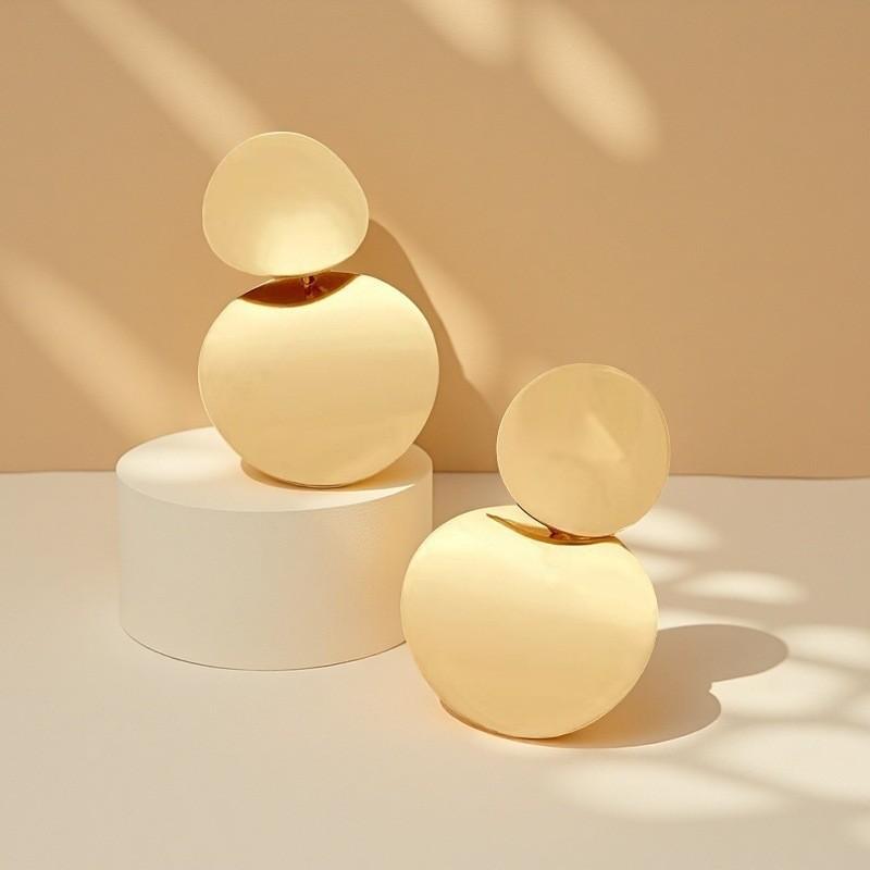 Универсальное женское длинное ожерелье, модное темпераментное украшение, ожерелье-цепочка с полым геометрическим диском