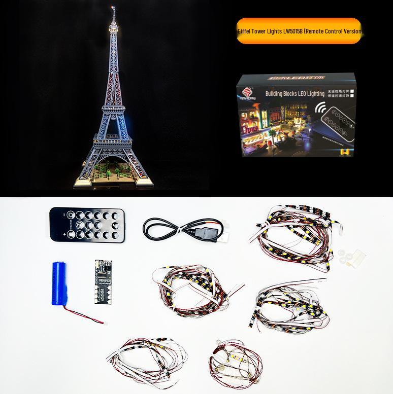 

Сделай сам светодиодные блочные фонари для пазла Lego 10307 Эйфелева башня – Парижская достопримечательность с дистанционным управлением